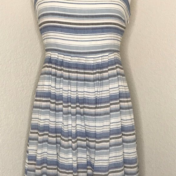 Esley Dresses Striped Nautical Rope Tie Dress Blue White Poshmark